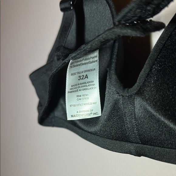 Maidenform Girls' Slim Softi Cup Bra Black - 34A - Picture 4 of 5